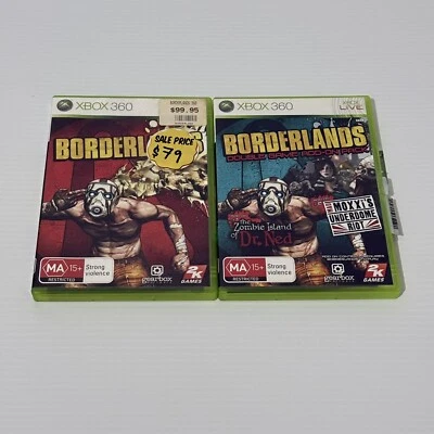 Borderlands and Double Game Add On Expansion Pack Xbox 360 PAL Games Complete - Image 1 of 4