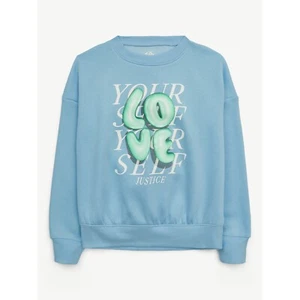 Mädchen blau Justice EDF Fleece Crew Gr. XL (16/18) - Bild 1 von 5