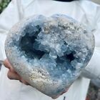 6.7Lb  Natural Blue Celestite Crystal Geode Quartz Cluster Mineral Specimen