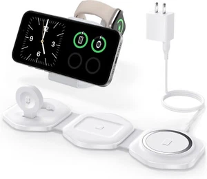 3 in 1 Ladestation für Apple mehrere Geräte faltbar Reise kabellos - Bild 1 von 7