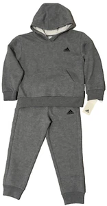 Adidas Fleece Pullover Set - Kids Size 5 - Picture 1 of 6