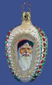Inge Glas OWC 4109 Victorian Santa Keepsake - 3 SidedGerman NEW w/FREE Gift Box - Picture 1 of 1