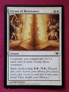 Magic The Gathering CONFLUX GLEAM OF RESISTANCE white card MTG - Picture 1 of 2