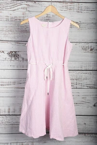 ​Talbot, Seersucker, rosa und weiß, Fit and Flare, Kleid, 6P - Bild 1 von 3