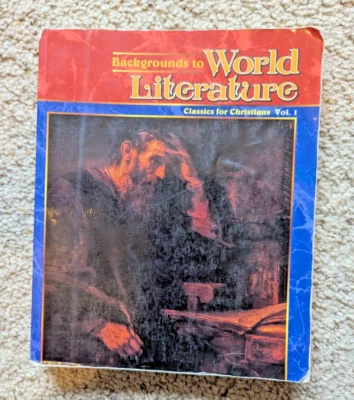 Abeka Backgrounds to World Literature, Classics for Christians, Vol 1 - Image 1 of 2
