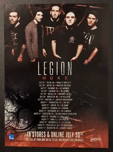 LEGION "Woke" date tour USA Good Fight ~ Pubblicità stampa rivista/promo 2013 - Foto 1 di 1
