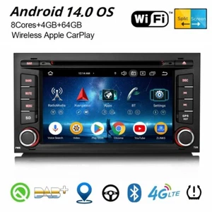 Android 14 Autoradio per SEAT LEON 2013-2018 CarPlay 4+64GB 8-Core Wifi GPS DAB+ - Imagen 1 de 24