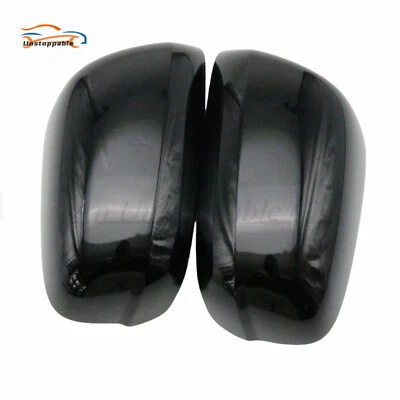 Fits Honda Fit 2009-2013 1 Pair Black LH+RH Side Car Rearview Mirror Cap Cover Foto 1 de 4