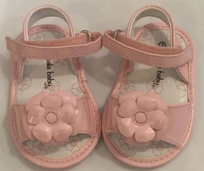 Sandálias infantis rosa claro Koala bebê crianças sapatos florais tamanho 3 - Imagem 1 de 3