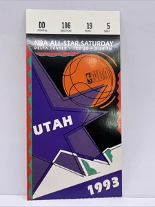 NBA All Star Saturday Dunk / 3pt Contest Ticket Basketball 1993 Harold Miner - Picture 1 of 2