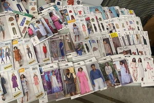 Sewing Patterns lot of 60 Know Me Lisette New Look McCall's Simplicity nice mix - Picture 1 of 18