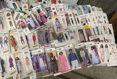 Sewing Patterns lot of 60 Know Me Lisette New Look McCall's Simplicity nice mix - Image 1 of 4