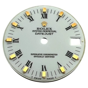 Genuine Rolex Oyster Perpetual Datejust 31mm Roman Dial White & Gold 68273 - Picture 1 of 4