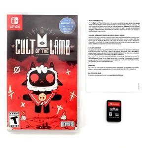 Cult of the Lamb (Nintendo Switch, 2023) No Sticker Sheet Tested & Works - Picture 1 of 6