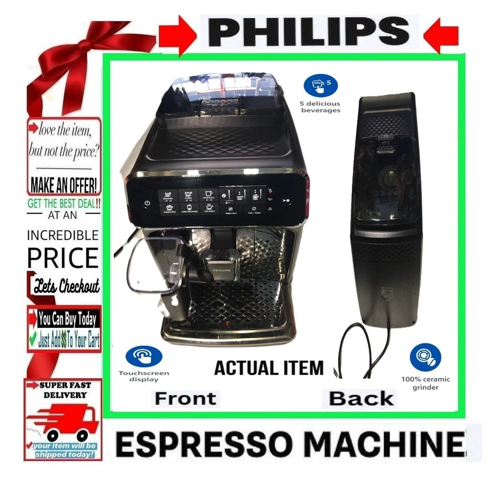 🛑MÁQUINA DE ESPRESSO PHILIPS Completamente Automática Espumador de Leche Cafetera Automática Helada Foto 1 de 4
