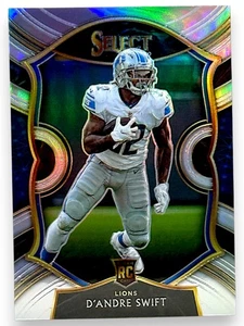 2020 Panini Select #51 D'Andre Swift Silver Prizm Rookie RC - Bild 1 von 2