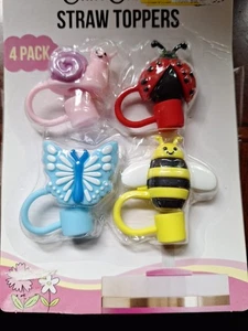 Paquete de 4 adornos de paja Charms - Imagen 1 de 2