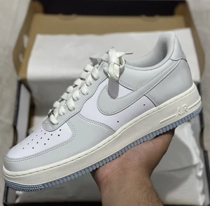 Nike Air Force 1 ‘07 - White / Photon Dust-sail / Grey - Size UK 8 - Brand New - Picture 1 of 7