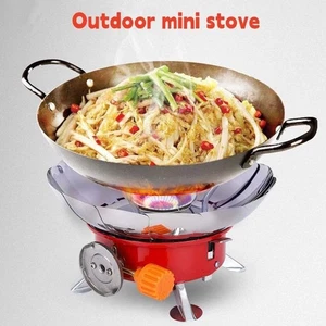Compact Folding Gas Burner 2800W Fondue Gas Cooker Lotus Cassette Stove Hiking - Picture 1 of 12
