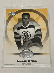 2023-24 Upper Deck Boston Bruins Centennial Box Set Willie O'Ree #38 Silver Logo - Picture 1 of 2