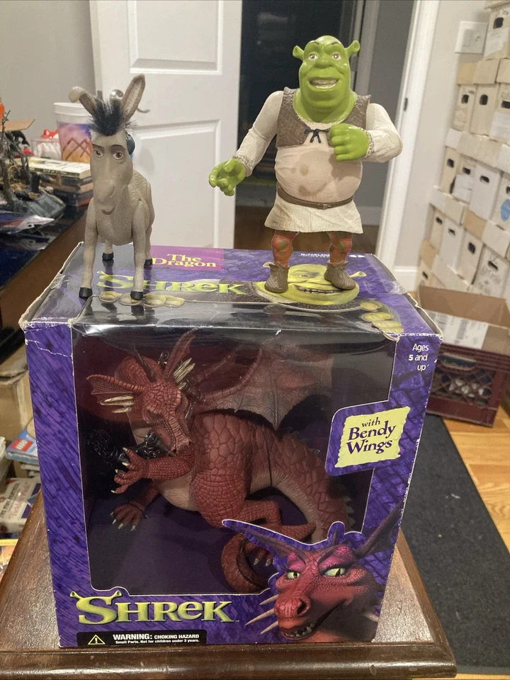 1st Shrek Movie 9" The Dragon With Bendy Wings 2001 MISB McFarlane Toys