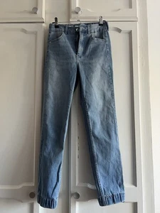 Blue Denim Joggers/Jeans. Size XXS. Worn Once, In a Great Condition - Picture 1 of 6