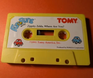 1991 VINTAGE TOMY FUN RUNS WORLD CASSETTE TAPE ZIPPITY ZELDA WHERE ARE YOU! LOOK - Bild 1 von 2