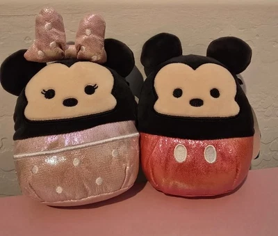 Kellytoy Squishmallows Disney Minne and Mickey 2021 Clarie's Exclusive 5 Inch - Image 1 of 3
