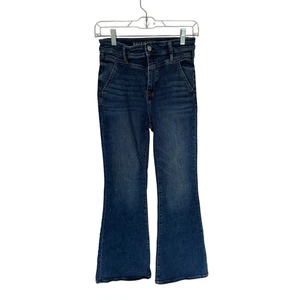 Jeans donna American Eagle Next Level elasticizzato super alto svasato taglia 4 - Foto 1 di 5