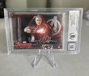 Elizabeth Olsen signed encapsulated Card Beckett BAS cert slabbed Scarlet Witch - Picture 1 of 4