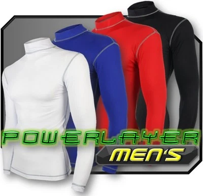 Men's Compression Running Top PowerLayer Base Layer Long Sleeve T-Shirt - Image 1 of 4
