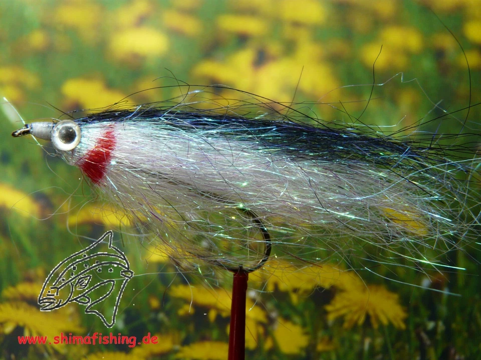 Streamer Fiberfish Black White, 3er Set - Bild 1 von 1