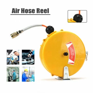 Mini Air Hose Reel Retractable Pneumatic Air Hose Compressor Car Washing Tool - Picture 1 of 6