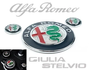 Alfa Romeo Giulia Stelvio Center Console Pomello Smalto Distintivi Interni... - Foto 1 di 13