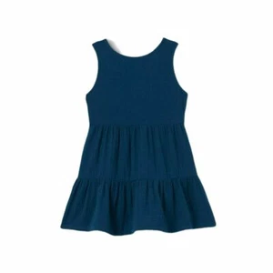 NWT Cat & Jack Toddler Girls' Tiered Tank Dress, Blue Baritone, 3T - Picture 1 of 6