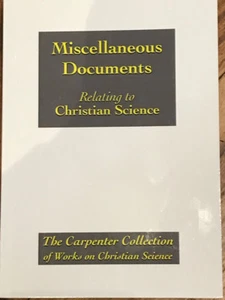 *[Verschiedenes. Dokumente zur Christlichen Wissenschaft, Mary Baker Eddy, Zimmermann]* - Bild 1 von 3