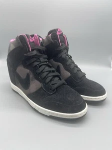 Nike Wmns Dunk Sky High Print 'Black Sail' Size 6W Worn Once NB 543258-001 - Picture 1 of 6