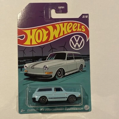 Juego VW Hot Wheels 2022 personalizado 69 Volkswagen Squareback equipamiento coche agrietado 1:64 Foto 1 de 4