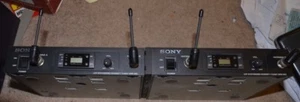 Sony WRR-800A uhf synthesized wireless diversity tuner receiver set of 2 mic - Picture 1 of 10
