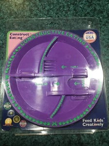 Constructive Eating Plate - Purple - Picture 1 of 2