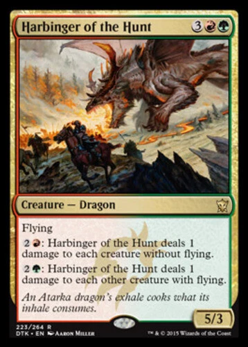 x1 Harbinger of the Hunt R MTG Dragons of Tarkir M/NM, English - Image 1 of 1