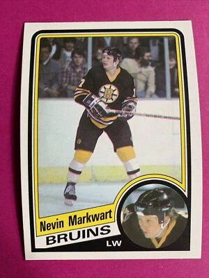 1984-85 O-Pee-Chee Nevin Markwart #8 Rookie Boston Bruins - Image 1 of 2