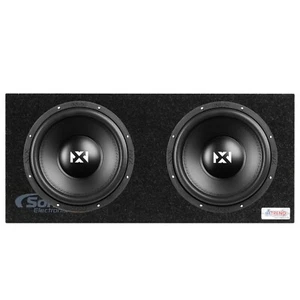 2x NVX VSW122v3 600W Dual 2-Ohm 12" Car Subwoofer with Dual Sealed Enclosure Box - Picture 1 of 16