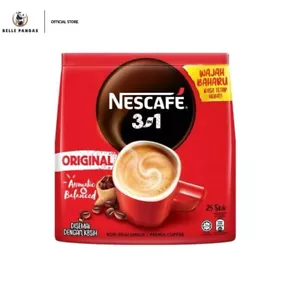 1 PACK X NESCAFE 3 en 1 Mezcla y Prepara Café Instantáneo Original 25 Palitos - Imagen 1 de 3