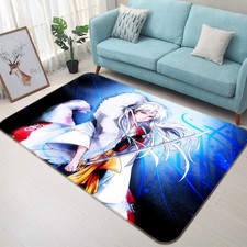 3D Inuyasha 77 Japan Anime Game Non Slip Rug Mat Round Elegant Carpet UK