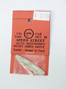 Kerroby Models 1/24 speed street white metal R/H dash conv for Model A Ford. - Bild 1 von 3
