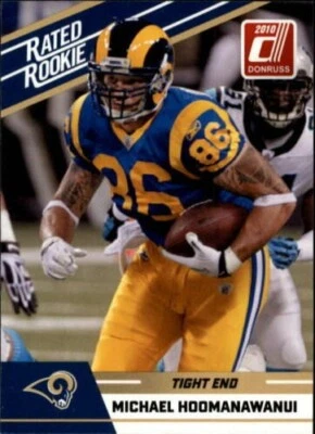 2010 Donruss Rated Rookies Football Card #71 Michael Hoomanawanui - Image 1 of 2