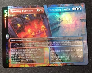 Roaring Furnace / Steaming Sauna - Foil - Borderless - DSK - MTG - NM - 0342 - Picture 1 of 1