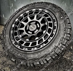16" Cruize Black Alloy Wheels For Citroen Relay 5x118 Only + All Terrain Tyres - Picture 1 of 17