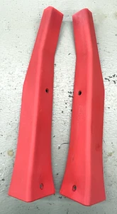 94-96 C4 Corvette Rear B Pillar TORCH RED Trim Bezels Driver & Passenger Side OE - Foto 1 di 23